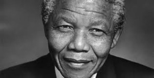 Nelson Mandela, Nobel Peace Prize winner, is smiling at us all. Internet photo 