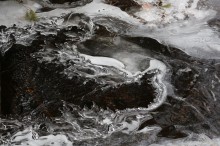 From Mother Nature’s rail-trail art gallery:  “Swirling Dance of Ice and Air”   Pamela Hartman photo