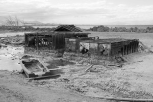 Relics from mid-20th century boom times on the retreating shores of the Salton Sea.  photo credit: slworking2 via photopin cc 